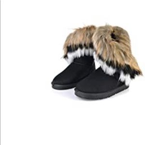 Brand new fur boot size 10
